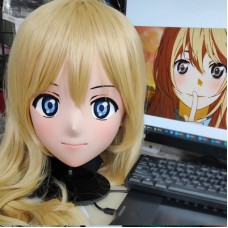 (GLA040)Customize Character'! Female/Girl Resin Full/Half Head With Lock Anime Cosplay Japanese Animego Kigurumi Mask